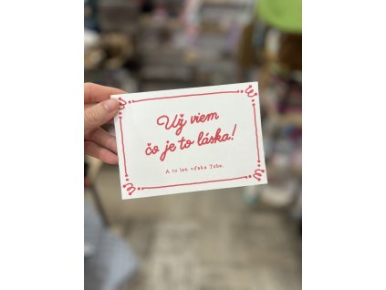 Pohľadnica Už viem