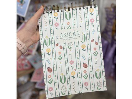 Skicár A4 - kvetovy