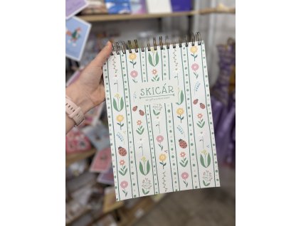 Skicár A4 - kvetovy