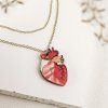 Náhrdelník Anatomické srdce - rôzne farby
