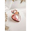 pin Srdce rose gold