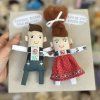 Latkové magnetky Folklórny párik 2