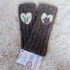 Háčkované rukavice - vlna+alpaka