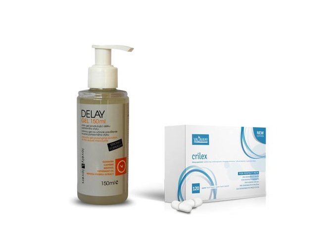 Akčný balíček Crilex 120 kapsúl + Delay Gel 150ml