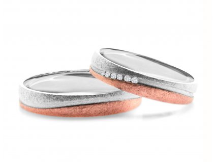 Růžovo/bílé zlato