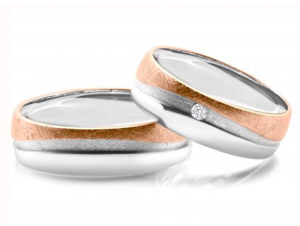 Růžovo/bílé zlato