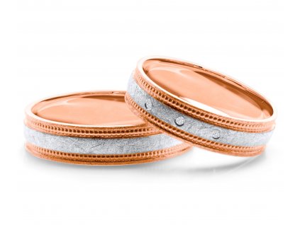 Růžovo/bílé zlato