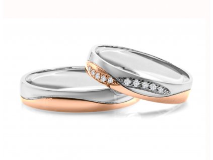 Růžovo/bílé zlato