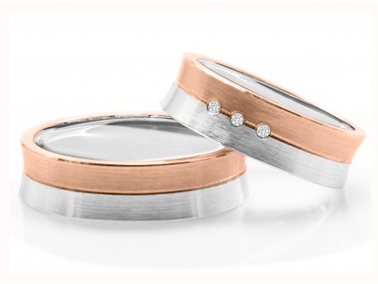 Růžovo/bílé zlato