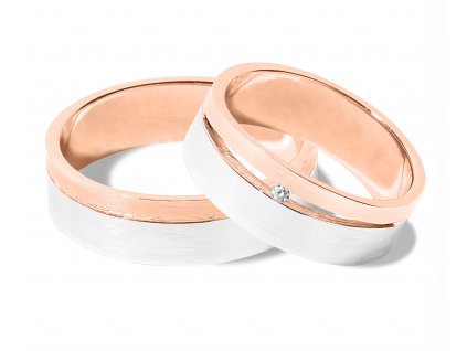 Růžovo/bílé zlato