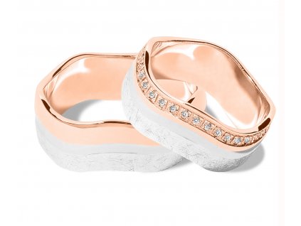 Růžovo/bílé zlato