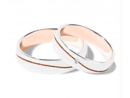 Růžovo/bílé zlato