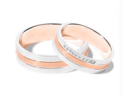 Růžovo/bílé zlato