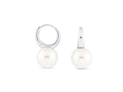 Stříbrné náušnice - perla NM8001