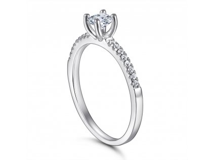 Stříbrný prsten - zásnubní PT1011