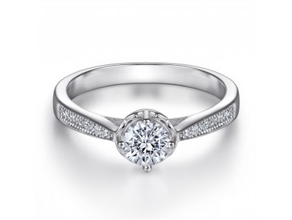 Stříbrný prsten - zásnubní PT1013