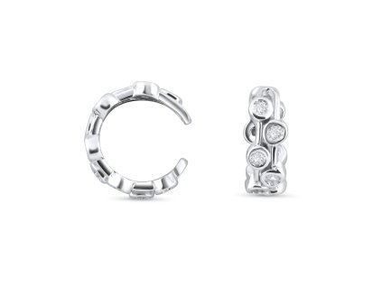 Stříbrné náušnice - záušnice NM7013
