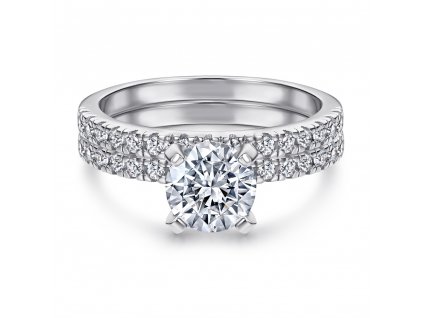 Stříbrný prsten - dva prsteny PT5001