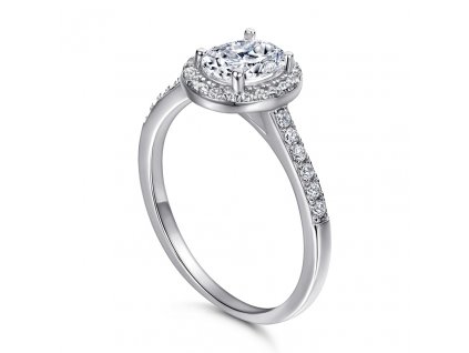 Stříbrný prsten - ovál PT5005