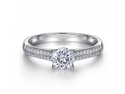 Stříbrný prsten - zásnubní PT5007