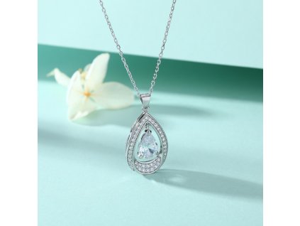 Stříbrný náhrdelník - kapka RT2015