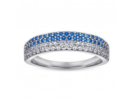 Stříbrný prsten - double PT1051