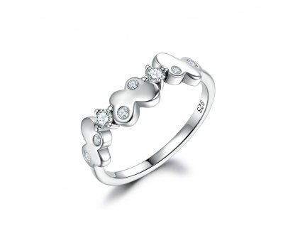 Stříbrný prsten - butterfly PT1059