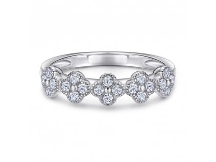 Stříbrný prsten - flower PT1057