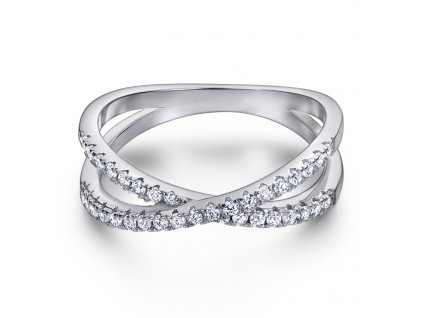 Stříbrný prsten - symbióza PT1065