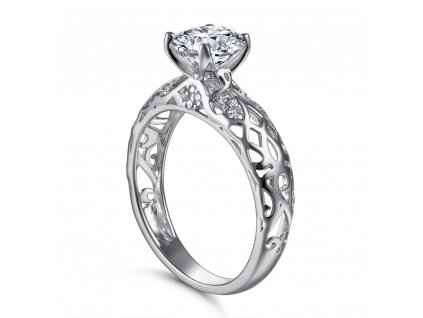 - Stříbrný prsten - zásnubní PT5011