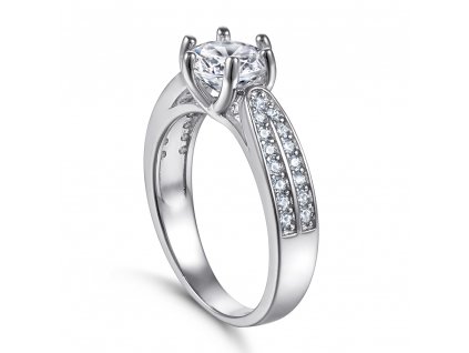 Stříbrný prsten - zásnubní PT5027