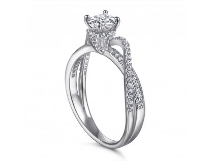 Stříbrný prsten - zásnubní PT5019