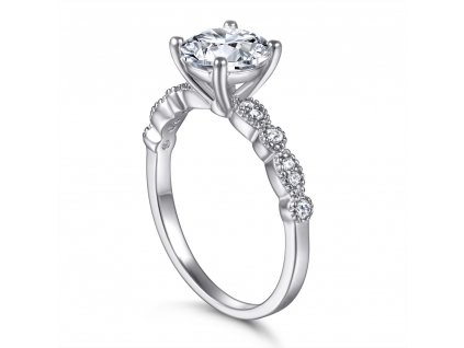 - Stříbrný prsten - zásnubní PT5015