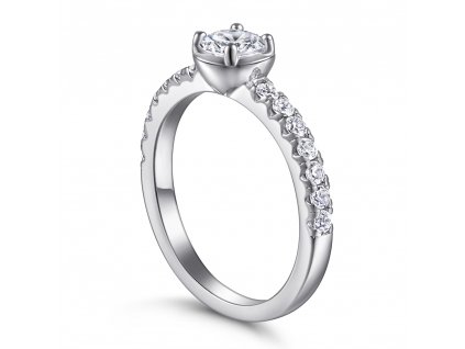 - Stříbrný prsten - zásnubní PT5017