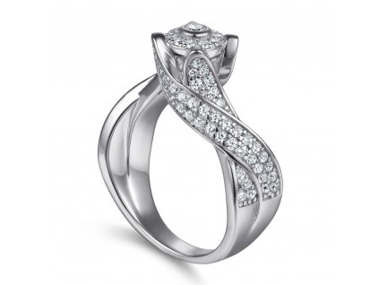 - Stříbrný prsten - spirála PT5021