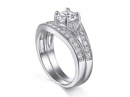 - Stříbrný prsten - twins PT5023