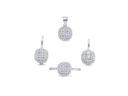 - Stříbrná souprava - zirkon SB1009