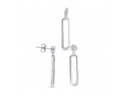 Stříbrná souprava - ovál brilio SM1009