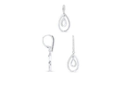 Stříbrná souprava - kapky SM1015