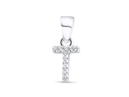 Stříbrný přívěsek - písmeno T VY1169