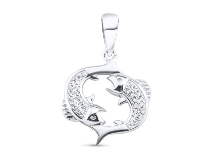 Stříbrný přívěsek Pisces - Ryby VY1081