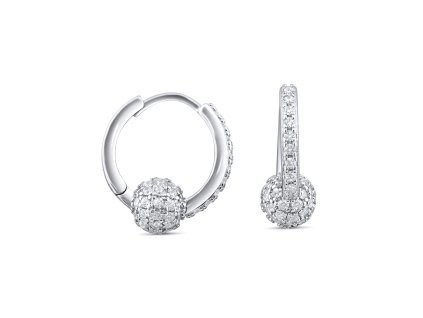 Stříbrné náušnice - SHINE NM6011