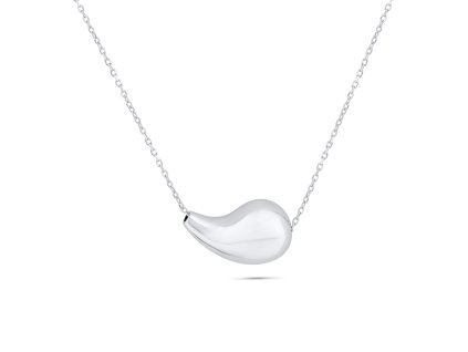 RM2063 Stříbrný náhrdelník - DROP - slza