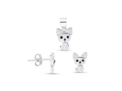 Stříbrná souprava - čivava SM1023