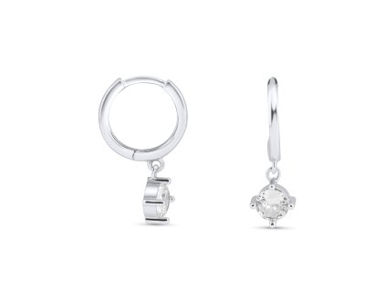 Stříbrné náušnice - zirkon NM4113