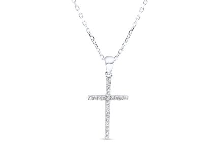Stříbrný náhrdelník - křížek RB2017