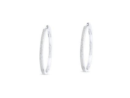 Stříbrné náušnice - kroužky NB4047