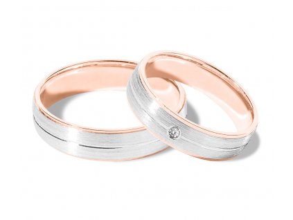 Růžovo/bílé zlato