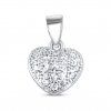 Stříbrný přívěsek - srdce VM1039