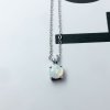 RT2007 Stříbrný náhrdelník - bílý opál